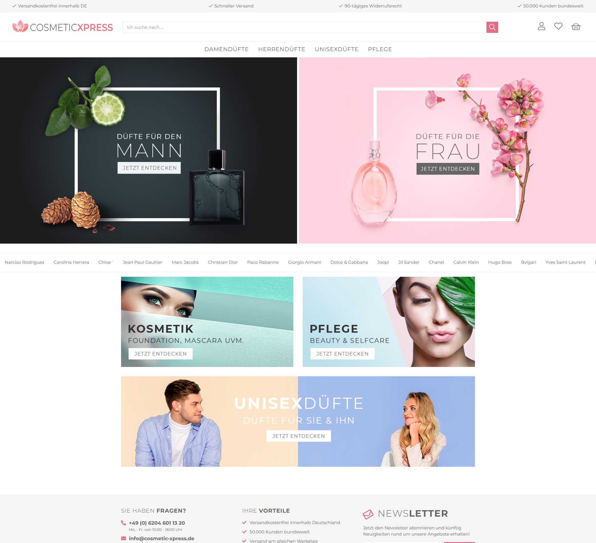 Screenshot: Cosmetic Xpress