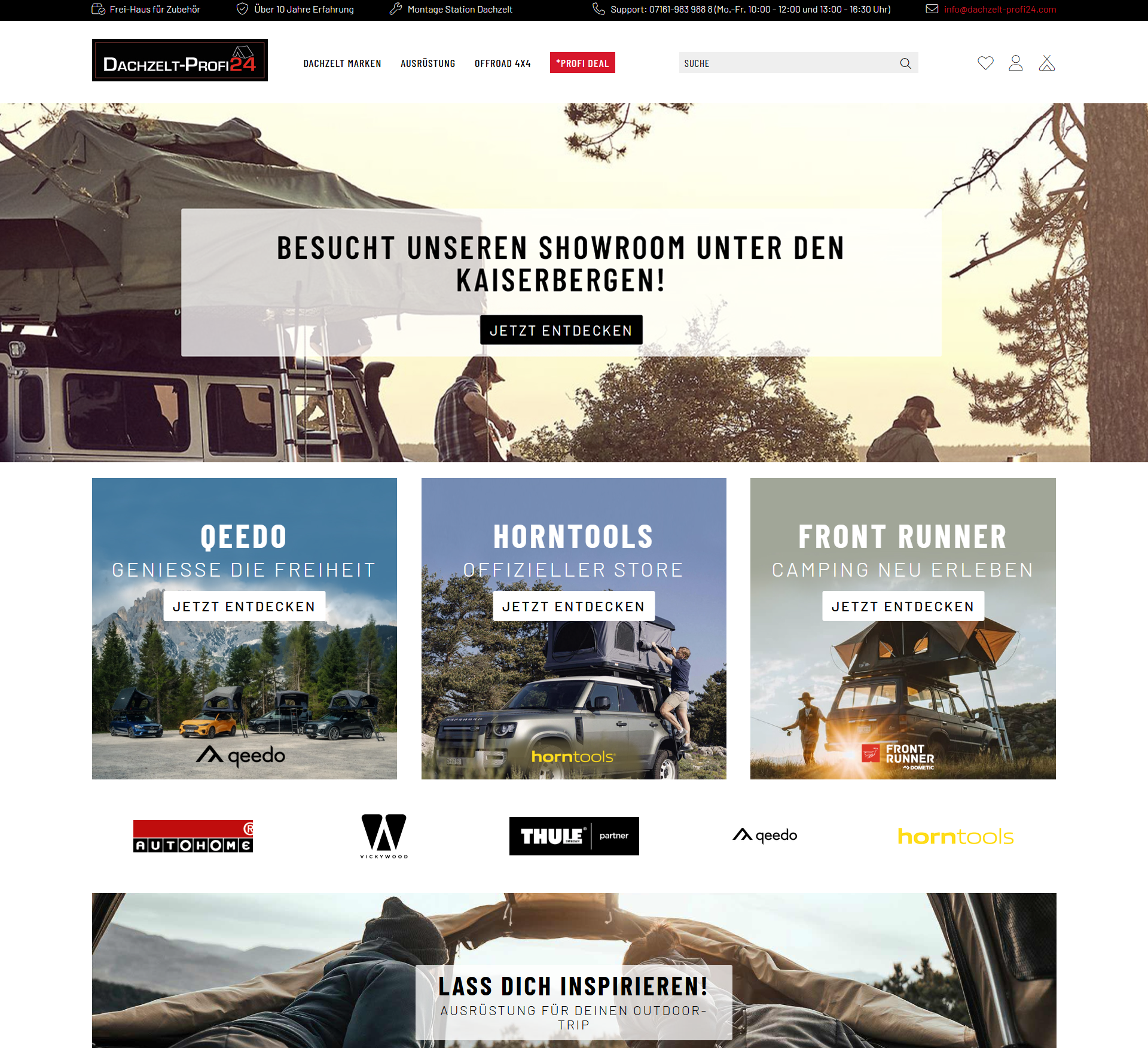 Screenshot: Dachzeltprofi