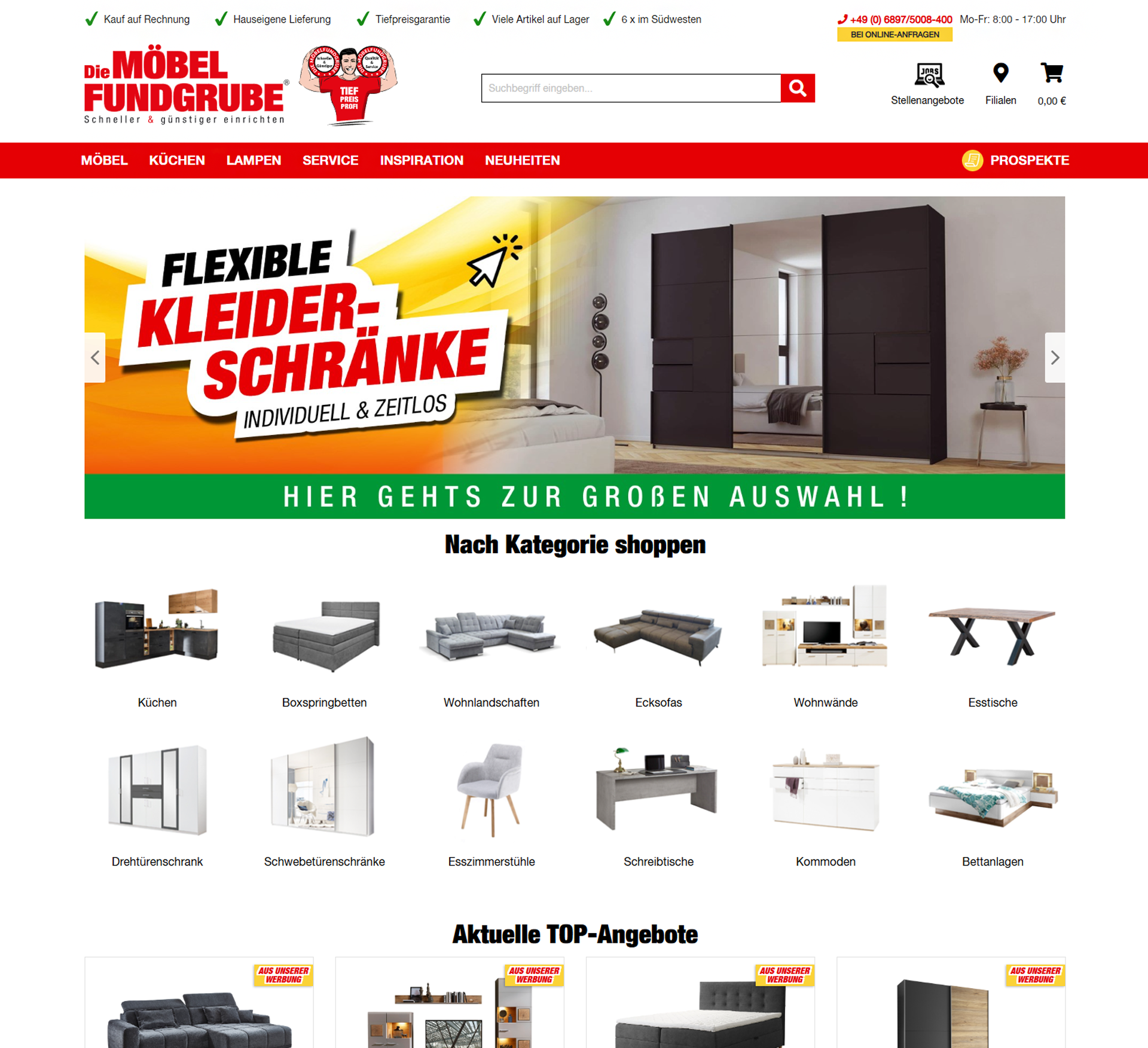 Screenshot: Die Möbelfundgrube
